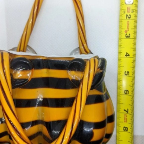 Glass Pocketbook Vase Decor Planter New in Box 9 x 6 inches - Picture 4 of 8